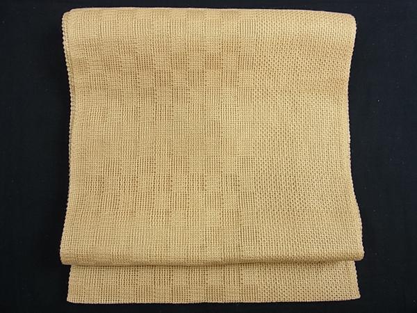 平和屋特選着物■夏物　八寸名古屋帯　羅　市松織り　逸品ｊ847