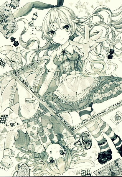 オリジナル手描きイラスト 不思議な国のアリス 手描きイラスト 売買されたオークション情報 Yahooの商品情報をアーカイブ公開 オークファン Aucfan Com