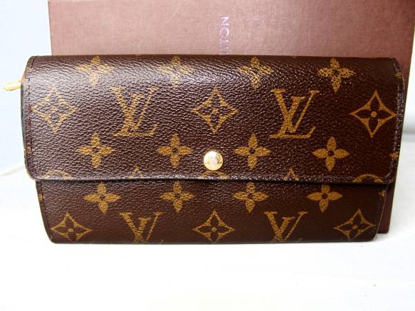 7314本物★LVモノグラム★新型カード１０枚ファスナー長財布