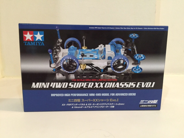ミニ四駆 SUPERXX EVO1 未開封ミニ四駆スーパーXXシャーシEVO.1