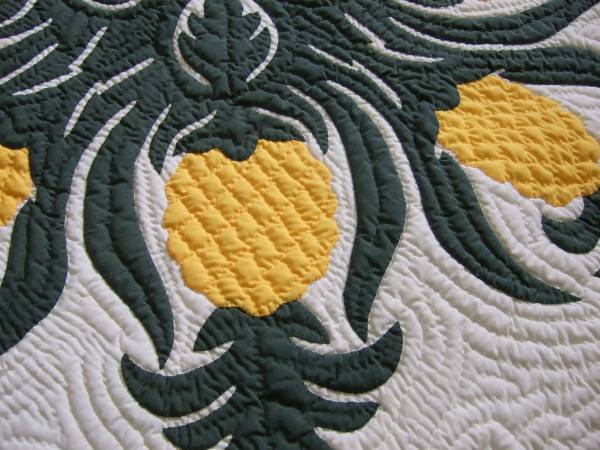 ハワイアンキルト タペストリー 大きい タペストリー作品／ハワイの