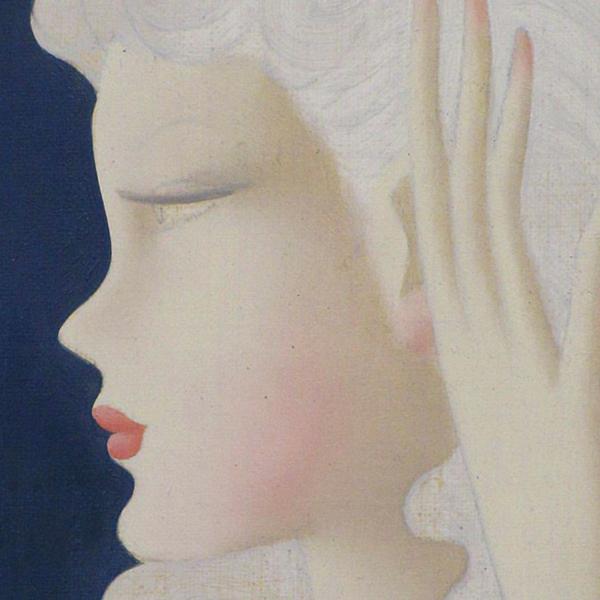 東郷青児 | 本人肉筆油彩画『婦人像』額装 鑑定書付 東京書芸館公式
