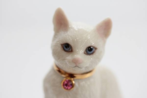 ホワイトハウス御用達 Lenox社24kピンクトルマリン ねこさん