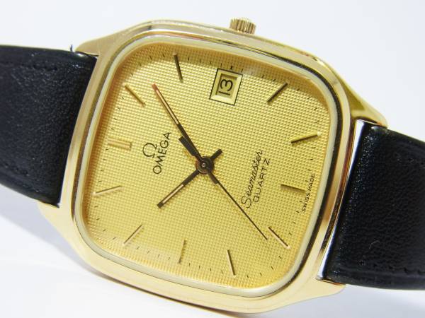 【OMEGA】オメガ シーマスター メンズ 時計 純正ベルト ゴールド