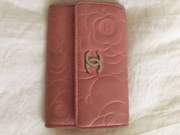 CHANEL カメリア ピンク 名刺入れ 中古