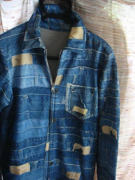 ミハラヤスヒロ 14SS 壁紙プリント ニット カシミヤ混 46 綾野剛