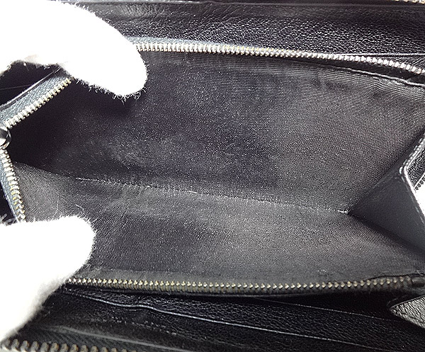 BOTTEGAVENETAボッテガヴェネタ ラウンドファスナー長財布 【中古】ボッテガ・ヴェネタ★ラウンドファスナー長財布★レザー 長財布