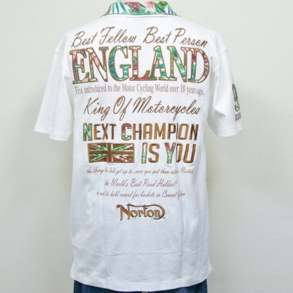 ノートン Nortonリゾートポロ XXL バイカー アメカジ クールビズ