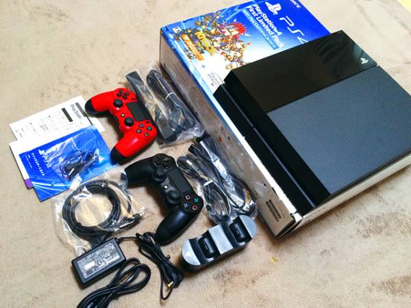 PS4本体セット CUHJ-10001 HDD 1GB換装済 その他オプション付