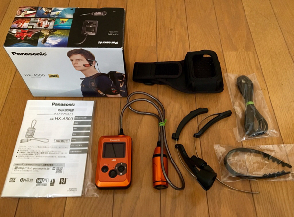 ウェアラブルカメラ パナソニック HX-A500 Panasonic 4Kウェアラブル