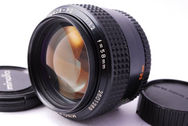 ○鷹の目○MINOLTA MC ROKKOR PG 58mm F1.2**新品同様**保証#857