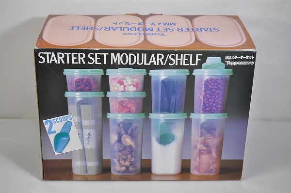 未使用□タッパーウェア MMスターターセット 楕円 タッパ 9個