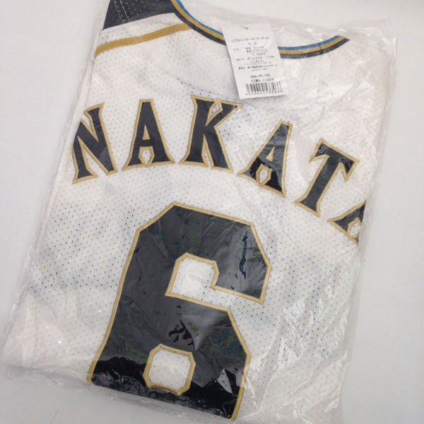 未使用★旧レプリカユニフォーム 中田翔 L 日本ハムファイターズ