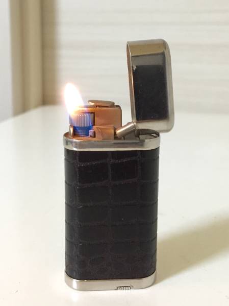 訳アリ/Cartier/カルティエ/ゴドロン/クロコ調ウッド/ライター