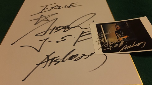 EXILE ATSUSHI 直筆サイン色紙＆直筆サイン入りフォト EXILE ATSUSHI