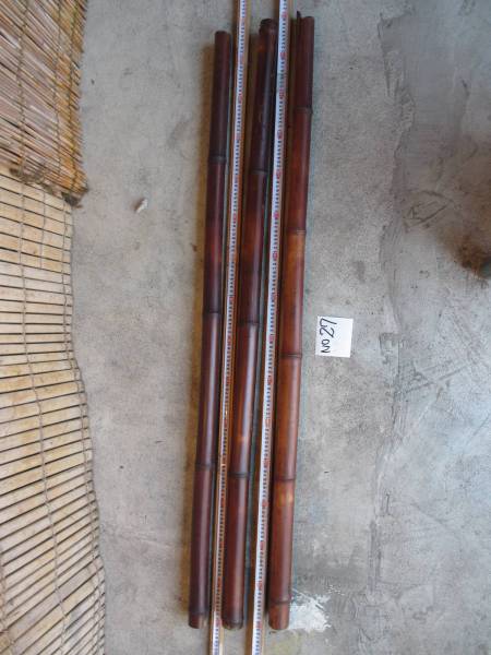 煤竹3本/検)竹細工竹箸耳かき楊枝茶道具飴竹刀茶杓煎茶道具No27
