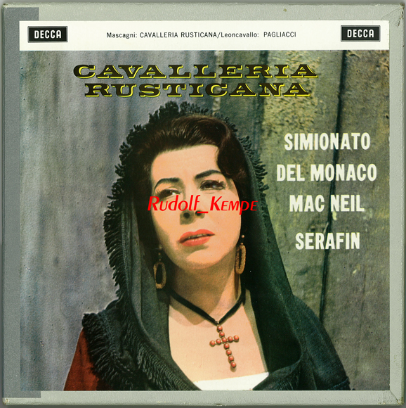英Decca SXL　「カヴァレリア＆道化師」　デル・モナコ