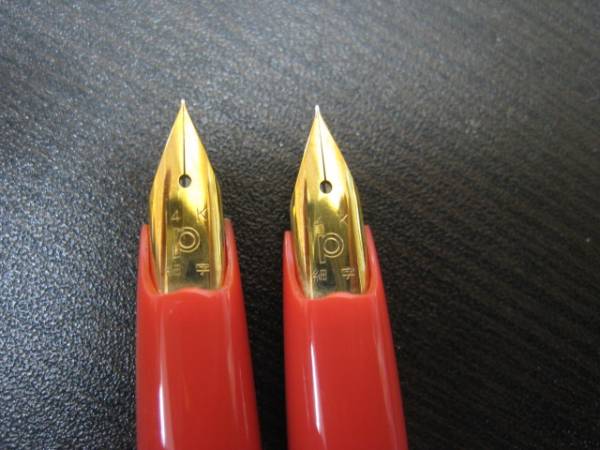 ●23 未使用 万年筆 プラチナム ぺん先 18K 14K 5本 /筆記用具