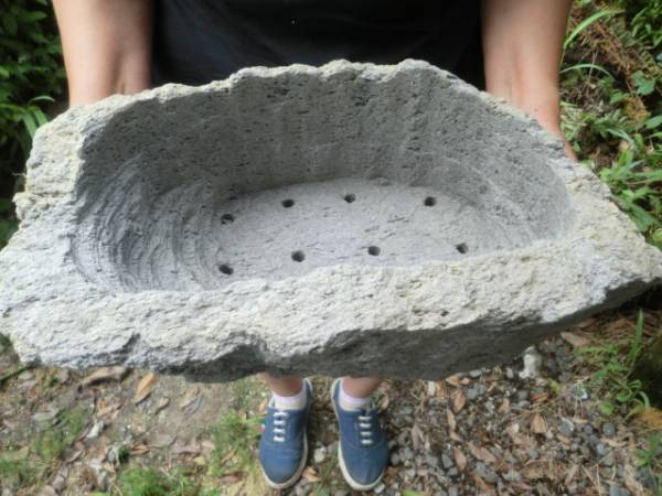 山野草 超大きい手作り軽石鉢 超特大 南九州産 カ | SPIDERSPOTTER.COM