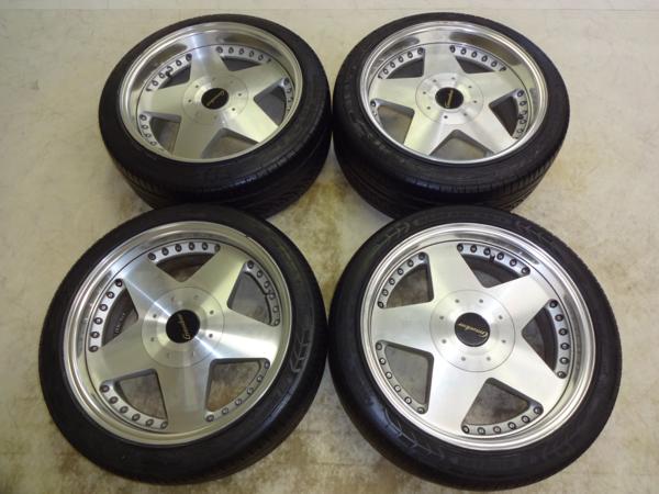 E50エルグランド等！EUROX GRANDEUR 18インチタイヤ付き4本SET