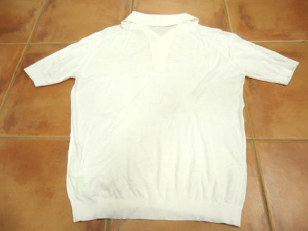 美品 英国製○ジョンスメドレー 半袖ニットポロシャツ コットン