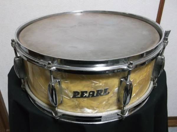 送900 PEARL パール 旧ロゴ スネア 直径約36.6cm高さ約16.5cm