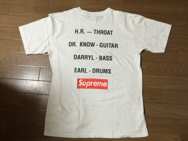 SUPREME BAD BRAINS Tシャツ L BOX LOGO 白 ロゴ