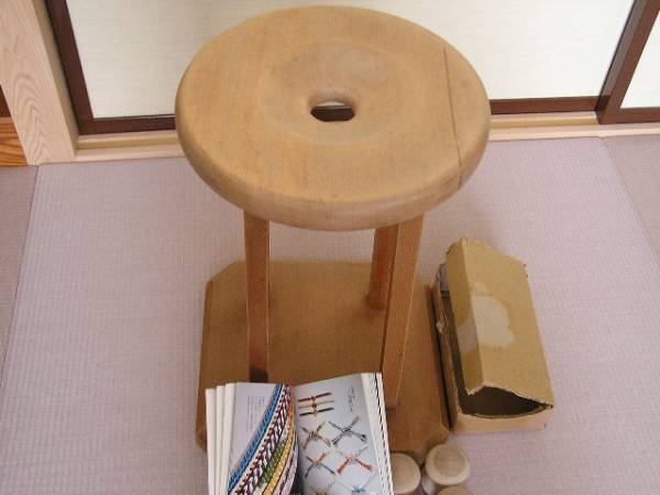 組み紐 くみひも 組紐台 丸台 組玉8個 テキスト ホビー、カルチャー