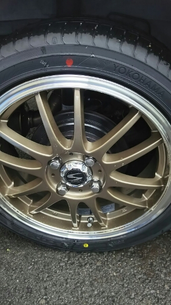 165/50R15 S holdラグナ ブロンズ 新品同様 ヨコハマタイヤ