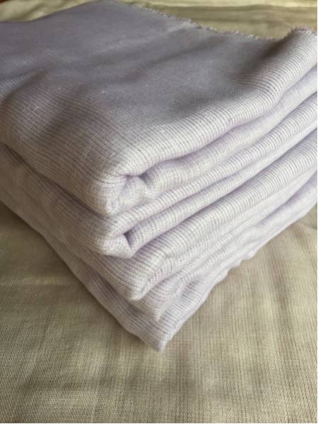 訳アリ特価品5重ガーゼはぎれパープル74×100㎝5枚セット