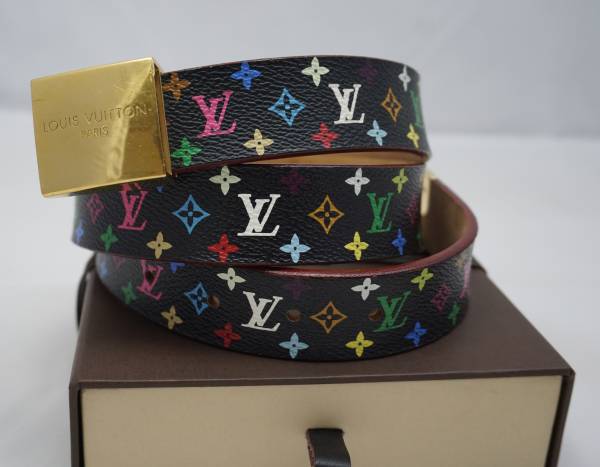 Louis Vuittonヴィトンサンチュールキャレマルチカラーベルト