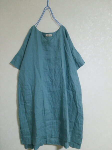 サマンサモスモス リネンドルマンふんわり半袖ワンピース