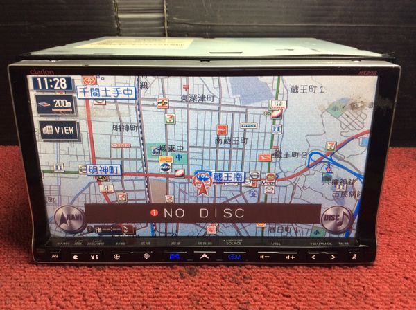 Clarion NX808 HDDナビ 2008年度地図○現状品