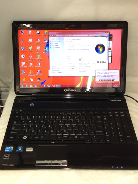 1週間保証_TOSHIBA_Qosmio_T750/T8B_i5_M480@2.67GHz/4GB/500GB