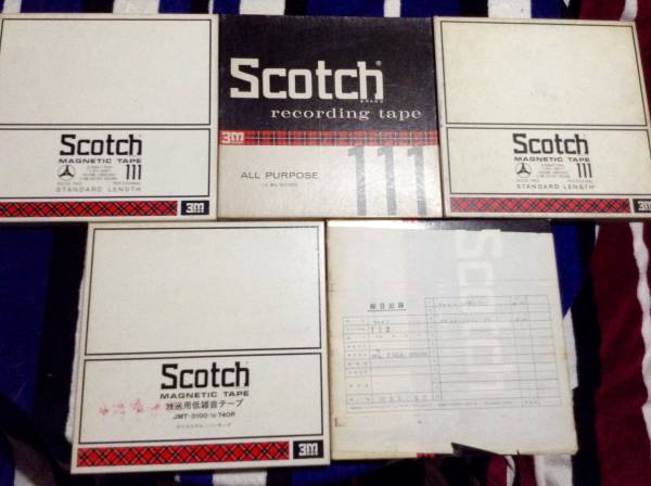 10号 オープンリールテープ 5本セット ジャンク その４ Scotch