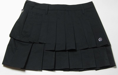 アンパスィ　プリーツスカート【インナー付】/L/新品/黒