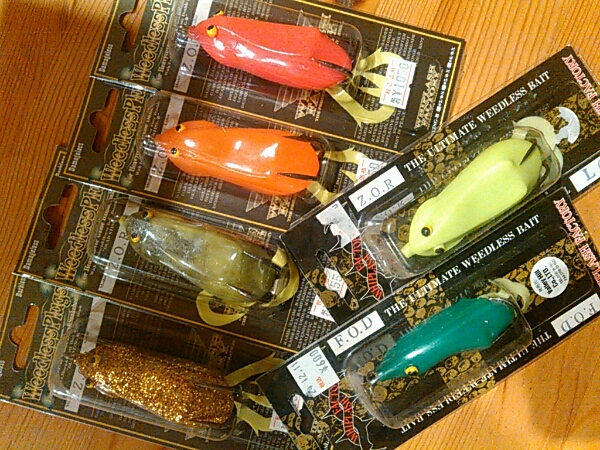 WHIPLASH FACTORY F.O.R フロッグルアー 6個セット 未使用 ウィップラッシュフロッグ6個セット。Z.O.R ウィップラッシュ