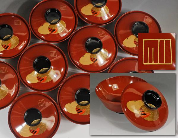 2026年最新Yahoo!オークション 椀 -蒔絵 10客の中古品・新品 漆器 明治