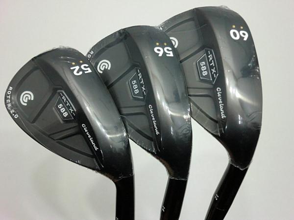 新品3本 カスタム 588 RTX 2.0 CB ブラック 52&56&60°MODUS/S