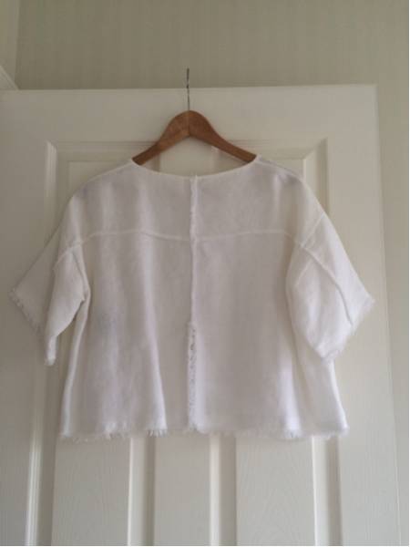 ドゥロワー drawer フリンジ トップス リネン 36 ブラウス