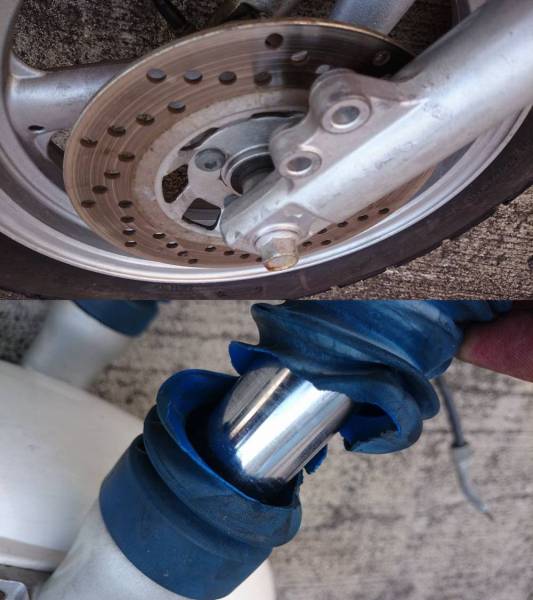 TDR80 フロント回り フォーク ホイール ステム 中古