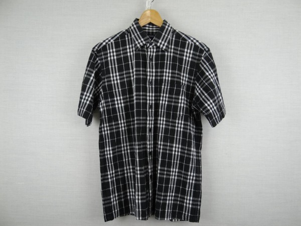 ★BURBERRY バーバリー ワッシャー加工半袖シャツ 三陽商会 M