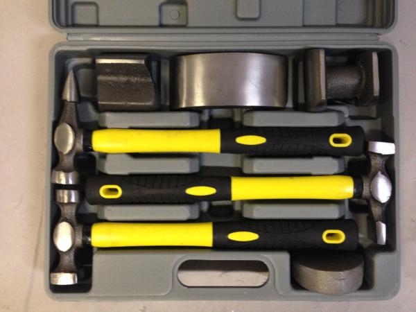 板金ハンマー 7ｐｃｓ　 板金ドーリー　(k665)