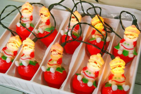 ビンテージ ストロベリーショートケーキ パーティーライト 箱入