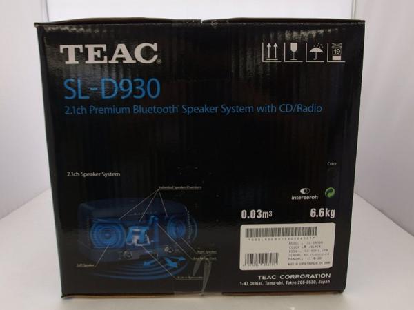 オーディオ機器 TEAC SL-D930 ステレオCD ラジオ ブラック Bluetooth