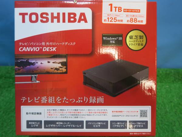 S24 ★東芝　外付けハードディスク　HD-EF１０TKB動作品★