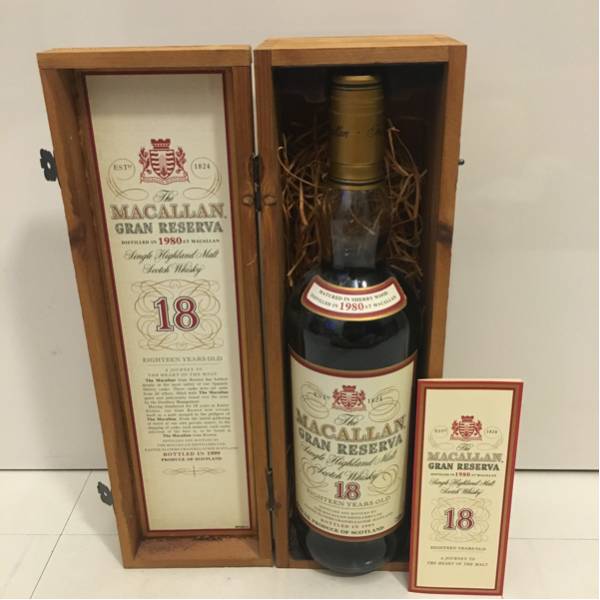 逸品》MACALLAN マッカラン グランレゼルバ 18年 1980 ご観覧頂き