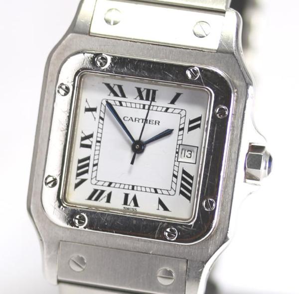 カルティエ サントスガルべLM Dバックル 自動巻き メンズ