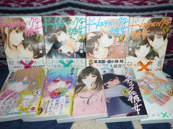 【ドメスティックな彼女】 全9巻 全初版 流石景 袋とじ有り 美品