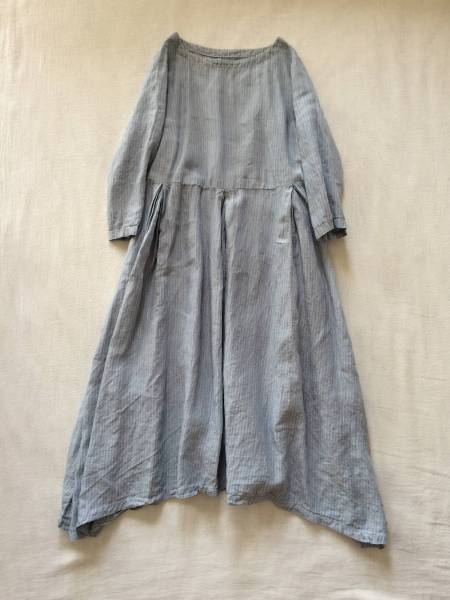 nest Robe ネストローブ リネン ギャザータックワンピース